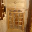 Pine Wine Rack with Top Drawer
