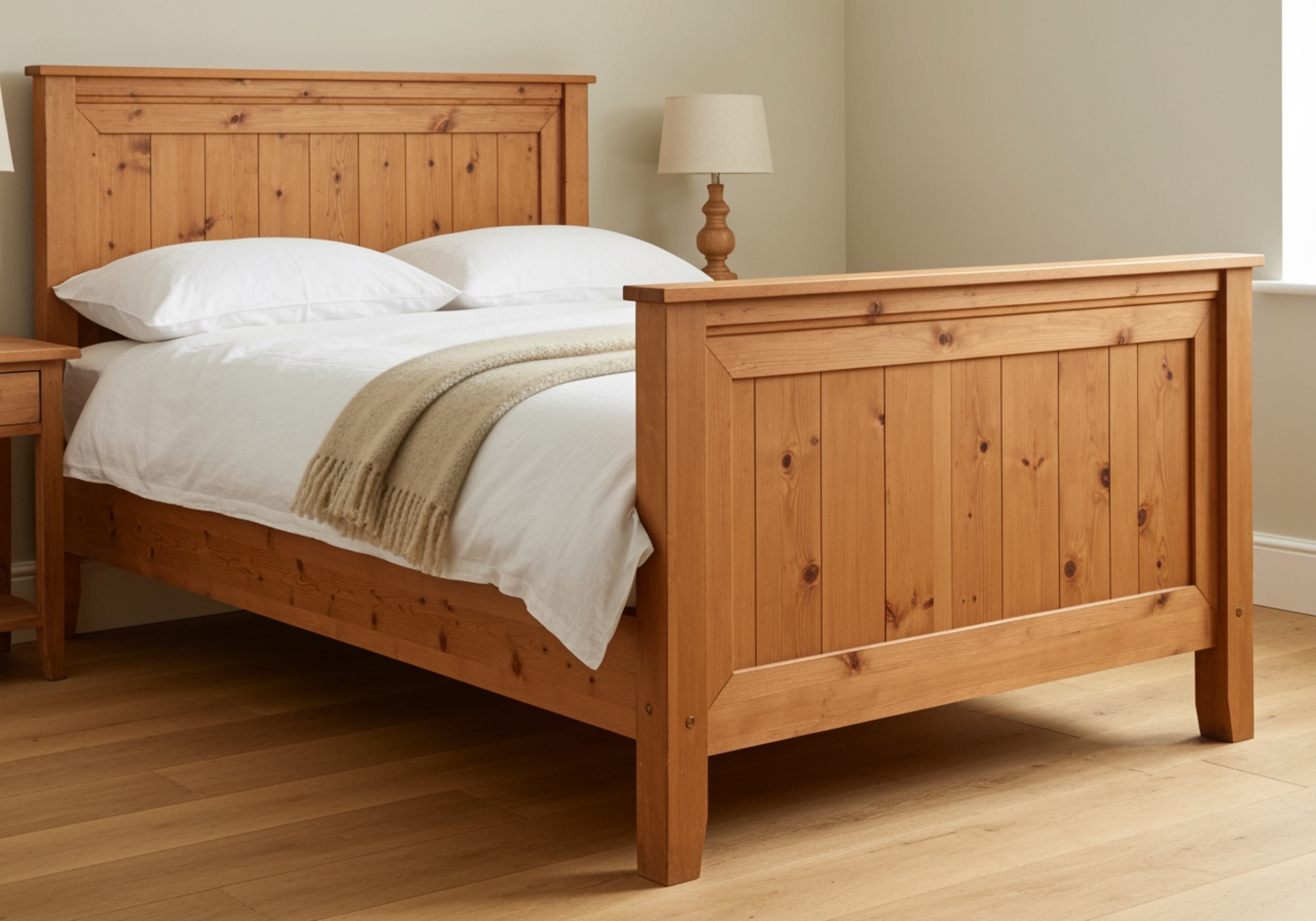 Hardwick Waxed Pine Bed