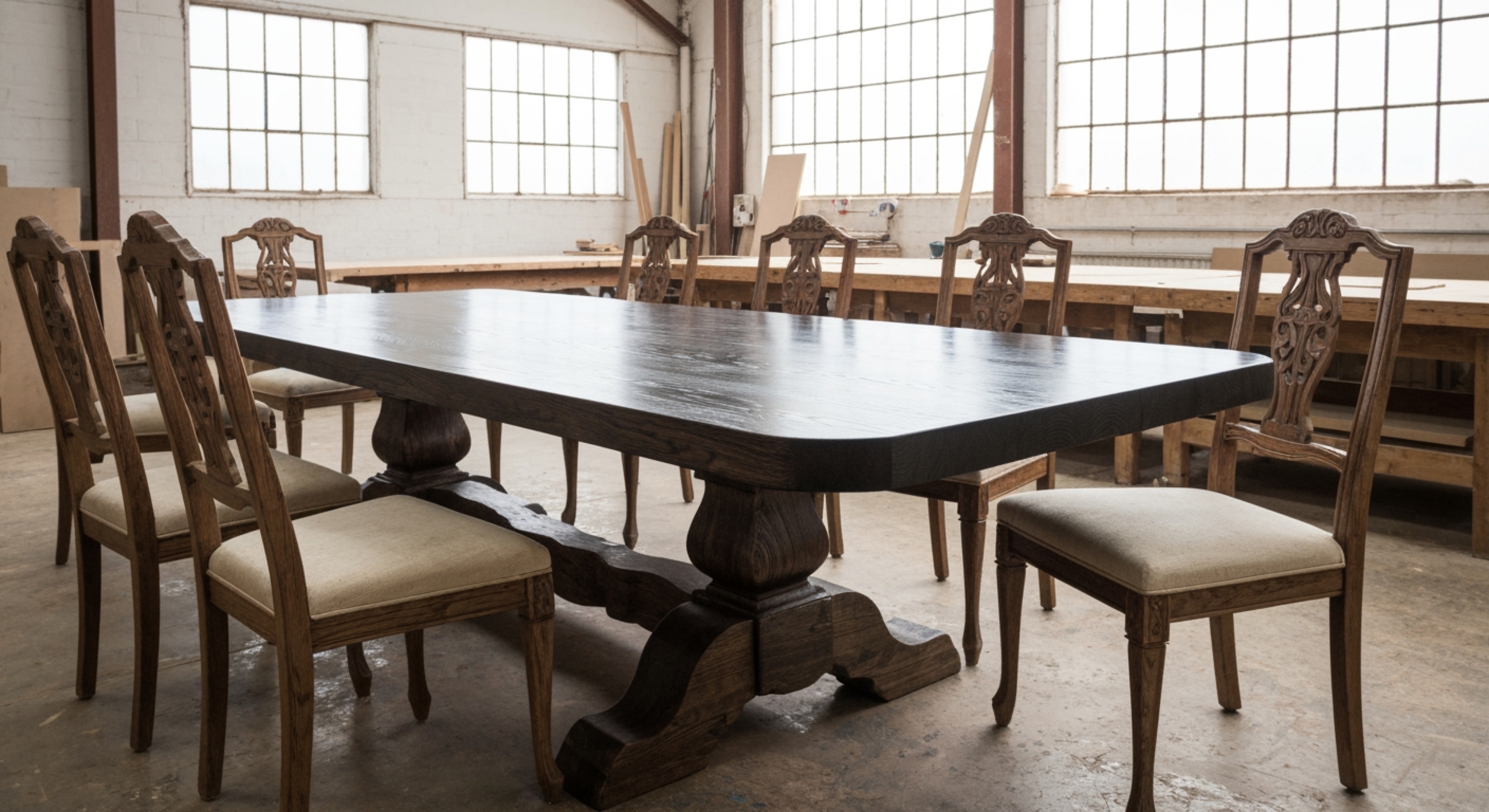 Bespoke Oval Dining Table