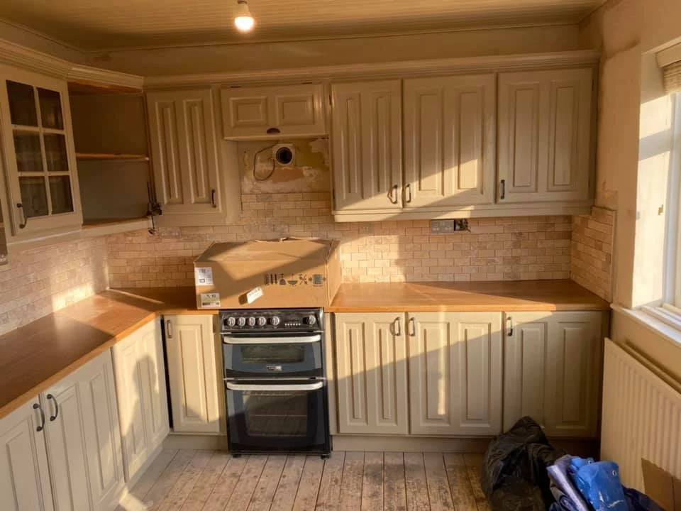 Bespoke Side Table Solid Wood Country Painted Kitchen